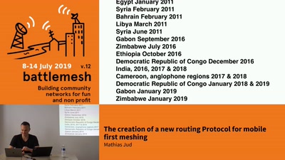 The creation of a new routing Protocol for mobile first meshing